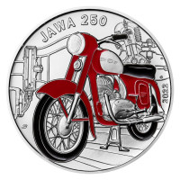 Stříbrná mince ČNB 500 Kč Motocykl Jawa 250 STANDARD