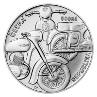 Stříbrná mince ČNB 500 Kč Motocykl Jawa 250 STANDARD