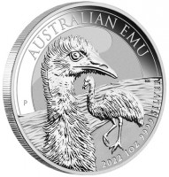 Stříbrná mince Emu 1 oz (2022)