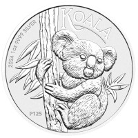 Stříbrná mince Koala 1 oz (2024) 125. výročí mincovny