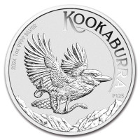 Stříbrná mince Kookaburra 1 oz (2024) 125. výročí mincovny