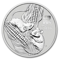 Stříbrná mince Year of the Mouse - Rok Myši 1 oz (2020)