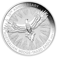 Stříbrná mince Orel klínoocasý - Wedge-tailed Eagle 1 oz (2024) - 10. VÝROČÍ