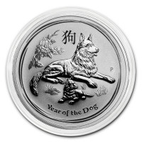 Stříbrná mince Year of the Dog - Rok Psa 1 oz (2018)