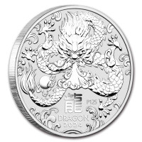 Stříbrná mince Year of the Dragon - Rok Draka 1 oz (2024)