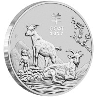 Stříbrná mince Year of the Goat - Rok Kozy 1 oz (2027)