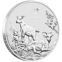 Stříbrná mince Year of the Goat - Rok Kozy 1 oz (2027)
