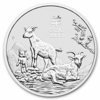 Stříbrná mince Year of the Goat - Rok Kozy 1 oz (2027)