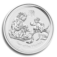 Stříbrná mince Year of the Monkey - Rok Opice 1 oz (2016)