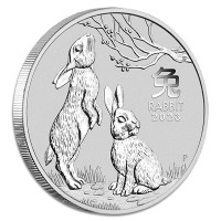 Stříbrná mince Year of the Rabbit - Rok Králíka 1 oz (2023)