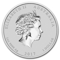 Stříbrná mince Year of the Rooster - Rok Kohouta 1 oz (2017)