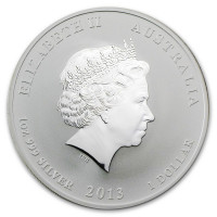 Stříbrná mince Year of the Snake - Rok Hada 1 oz (2013)