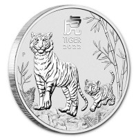 Stříbrná mince Year of the Tiger - Rok Tygra 1 oz (2022)