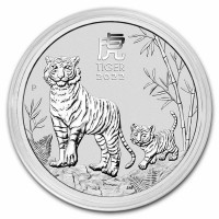 Stříbrná mince Year of the Tiger - Rok Tygra 1 oz (2022)