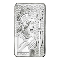 Stříbrná cihla Britannia 100 oz