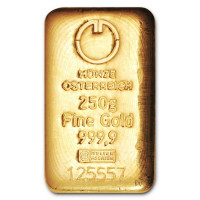 Zlatá cihla 250g Münze Österreich