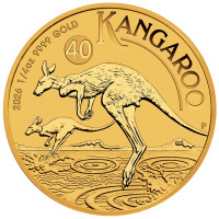 Zlatá mince Australian Kangaroo 1/4 oz 2026 40. výročí