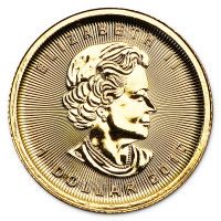 Zlatá mince Canadian Maple Leaf 1/20 oz