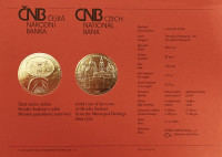 Zlatá mince ČNB 5.000 Kč Hradec Králové PROOF