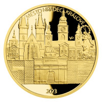 Zlatá mince ČNB 5.000 Kč Hradec Králové PROOF 1/2 oz