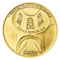 Zlatá mince ČNB 5.000 Kč Hradec Králové STANDARD