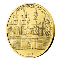 Zlatá mince ČNB 5.000 Kč Hradec Králové STANDARD