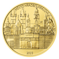 Zlatá mince ČNB 5.000 Kč Hradec Králové STANDARD 1/2 oz