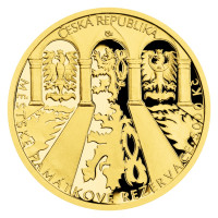 Zlatá mince ČNB 5.000 Kč Kroměříž PROOF 1/2 oz
