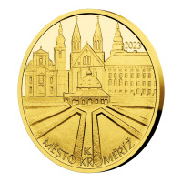 Zlatá mince ČNB 5.000 Kč Kroměříž PROOF 1/2 oz