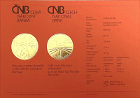 Zlatá mince ČNB 5.000 Kč Kroměříž PROOF