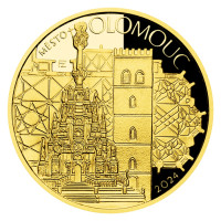 Zlatá mince ČNB 5.000 Kč Olomouc PROOF 1/2 oz