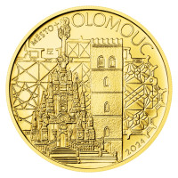 Zlatá mince ČNB 5.000 Kč Olomouc STANDARD