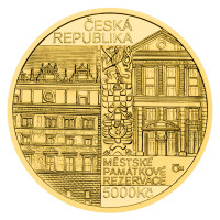 Zlatá mince ČNB 5.000 Kč Plzeň PROOF 1/2 oz