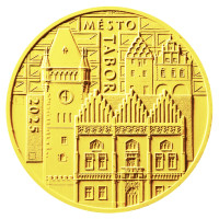 Zlatá mince ČNB 5.000 Kč Tábor PROOF 1/2 oz