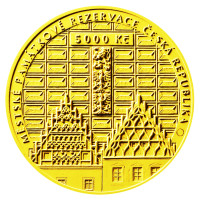 Zlatá mince ČNB 5.000 Kč Tábor STANDARD 1/2 oz
