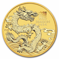 Zlatá mince Year of the Dragon - Rok Draka 1/10 oz (2024)
