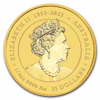 Zlatá mince Year of the Dragon - Rok Draka 1/4 oz (2024)