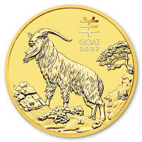 Zlatá mince Year of the Goat - Rok Kozy 1/10 oz (2027)