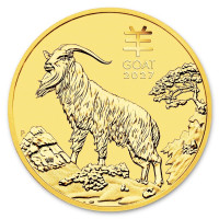 Zlatá mince Year of the Goat - Rok Kozy 1 oz (2027)