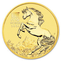 Zlatá mince Year of the Horse - Rok Koně 1/4 oz (2026)
