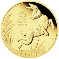 Zlatá mince Year of the Rabbit - Rok Králíka 1/10 oz (2023)