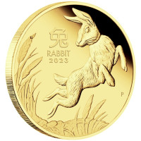 Zlatá mince Year of the Rabbit - Rok Králíka 1 oz (2023)