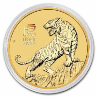 Zlatá mince Year of the Tiger - Rok Tygra 1/4 oz (2022)