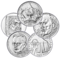 Zvýhodněná ročníková sada 5 stříbrných mincí ČNB 200 Kč 2023 STANDARD